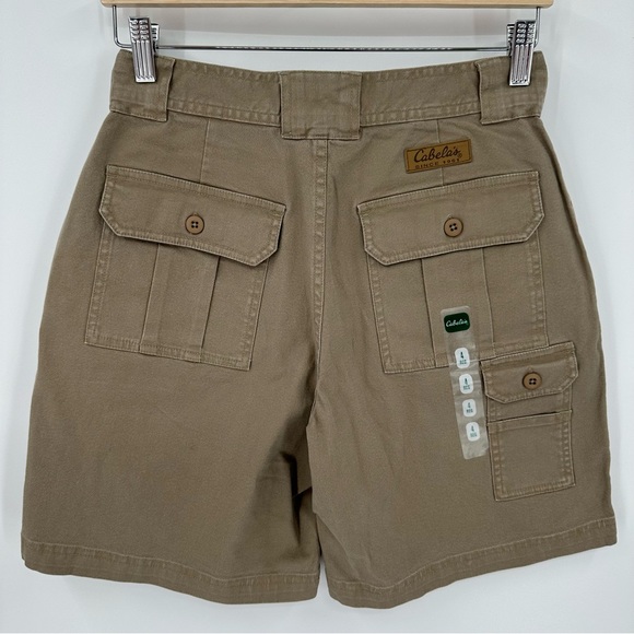 NWT Womens Cabela's 7 Pocket Hiker High-rise Tan Cargo Shorts Size 4 - Picture 3 of 6